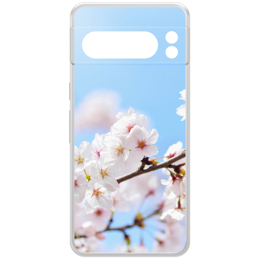 

Чехол-накладка Krutoff Clear Case Цветение для GOOGLE Pixel 8 Pro, Прозрачный