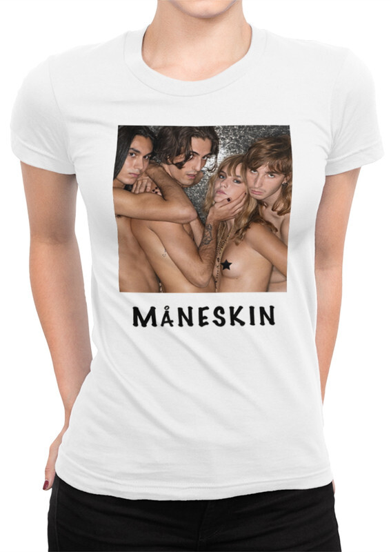 

Футболка женская Dream Shirts Группа Манескин - Maneskin белая 3XL, Группа Манескин - Maneskin