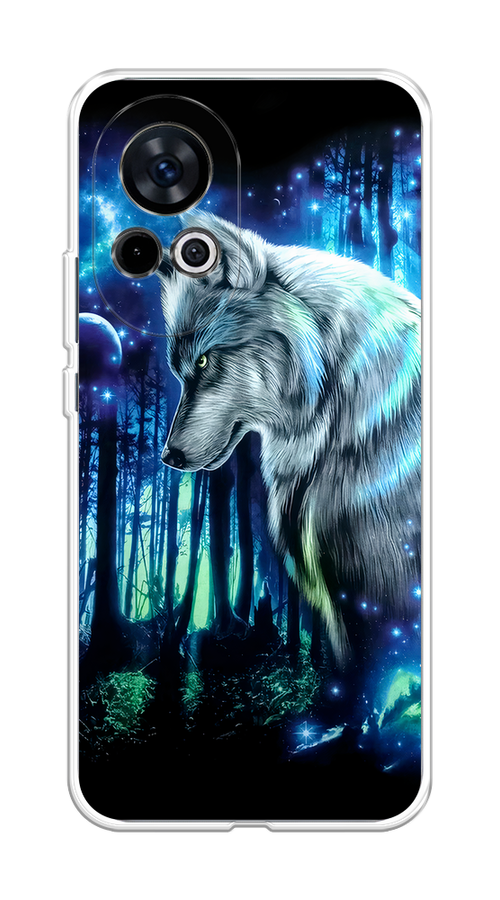 

Чехол на Huawei Nova 12 "Сказочный волк", Синий;серебристый;черный, 6123050-1