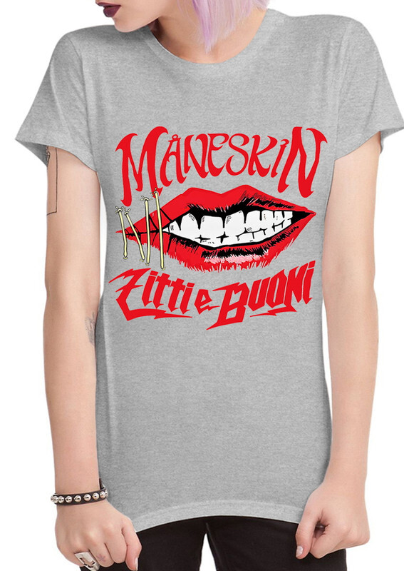

Футболка женская Dream Shirts Группа Манескин - Maneskin серая 3XL, "Группа Манескин - Maneskin"
