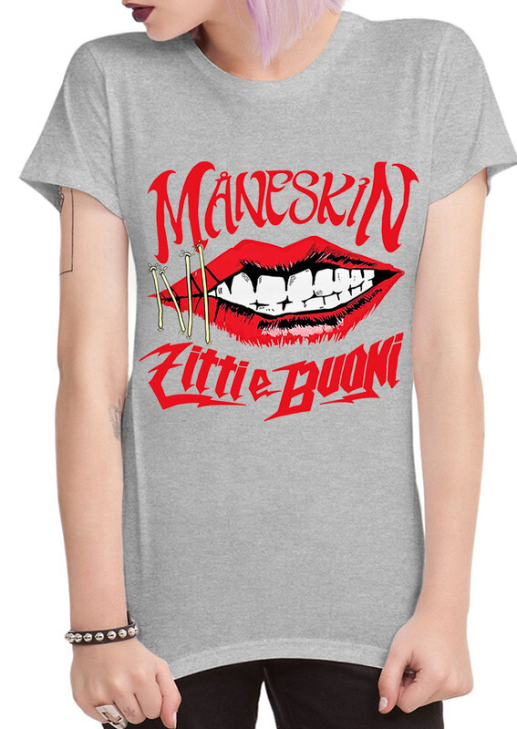 

Футболка женская Dream Shirts Группа Манескин - Maneskin серая L, "Группа Манескин - Maneskin"