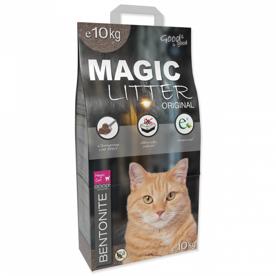 Комкующийся наполнитель  Magic Cat Magic Litter Original бентонитовый, 10 кг
