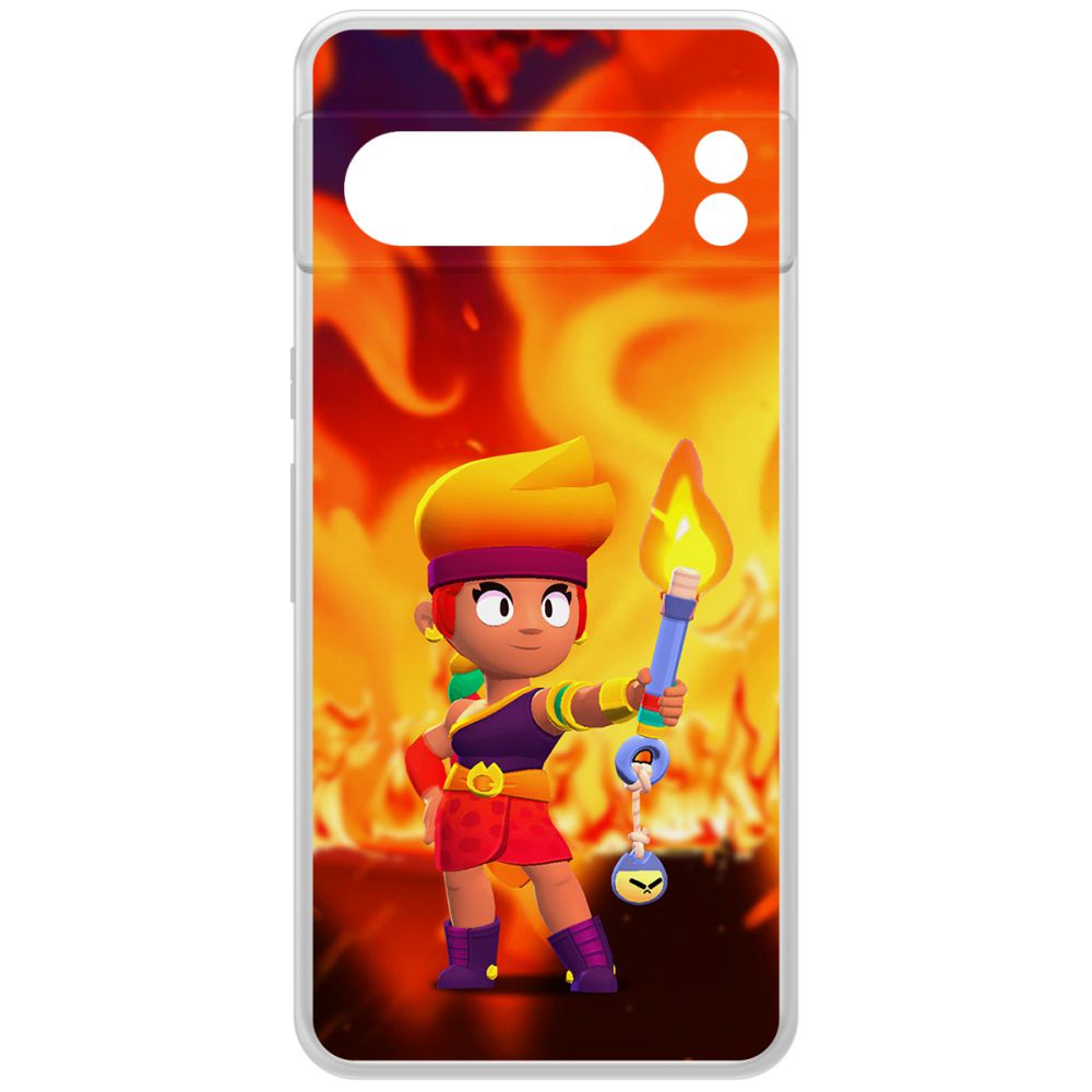 

Чехол-накладка Krutoff Clear Case Brawl Stars-Амбер для GOOGLE Pixel 8 Pro, Прозрачный