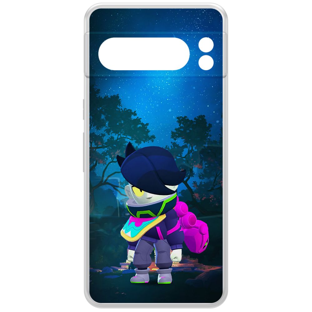 Чехол-накладка Krutoff Clear Case Brawl Stars-Орочи Эдгар для Google Pixel 8 Pro
