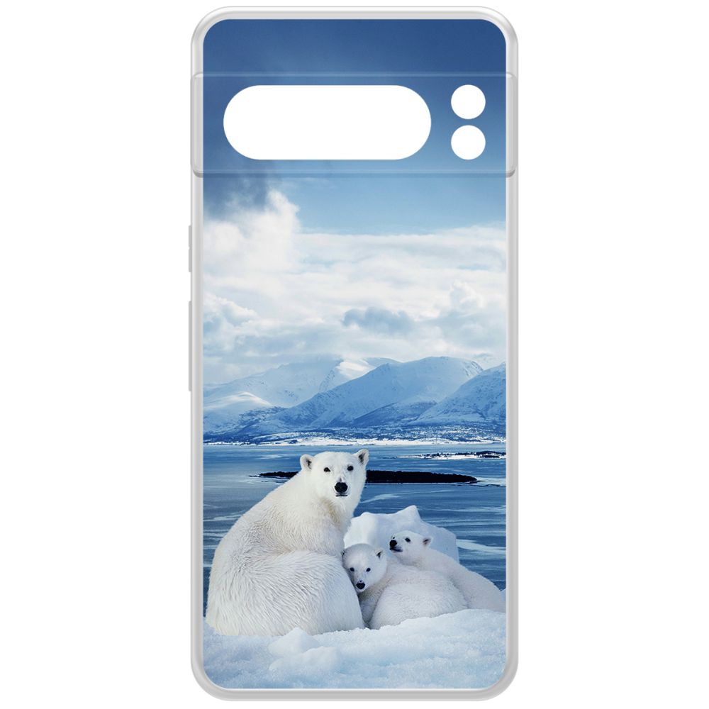 

Чехол-накладка Krutoff Clear Case Полярные медведи для GOOGLE Pixel 8 Pro, Прозрачный