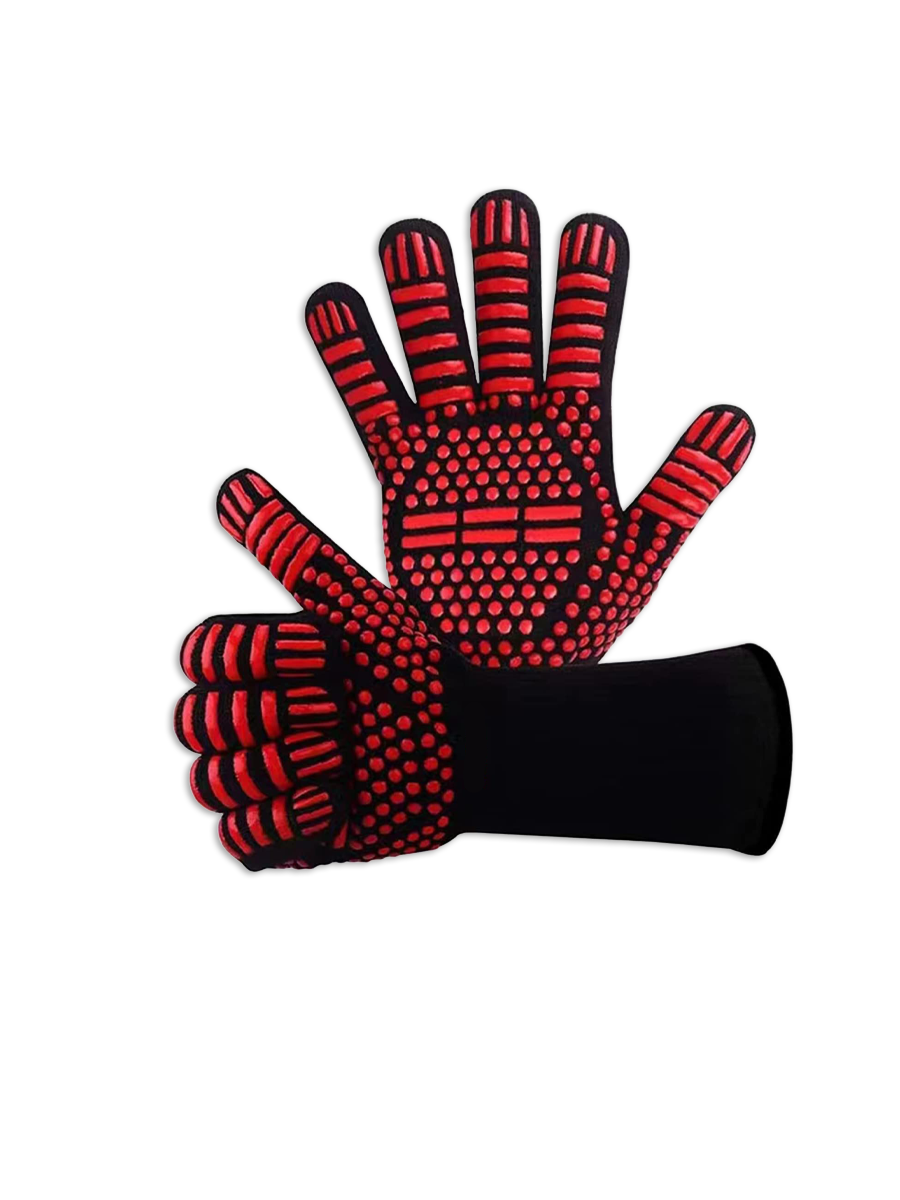 Огнеупорные перчатки PVHOME grill-gloves-sber для гриля, мангала, барбекю, термостойкие