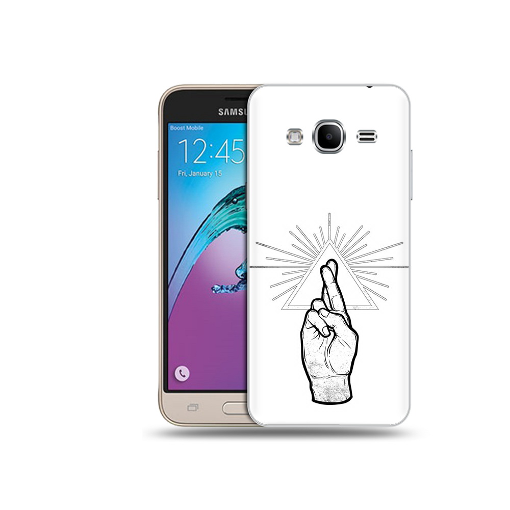 

Чехол MyPads Tocco для Samsung Galaxy J3 (2016) черно белая рука (PT29089.580.681), Прозрачный, Tocco