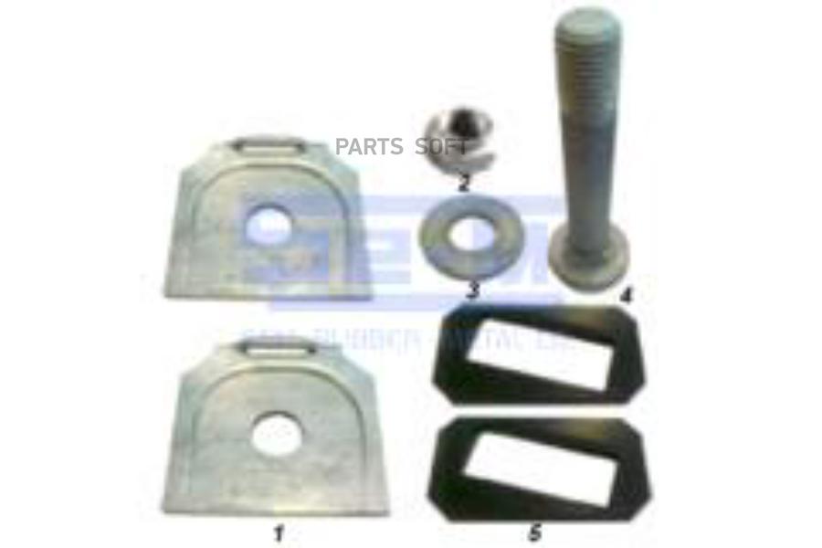 

Р/К Пальца Рессоры 4Пластины,Палец,Шайба, Гайка\Bpw SEM LASTIK 10254
