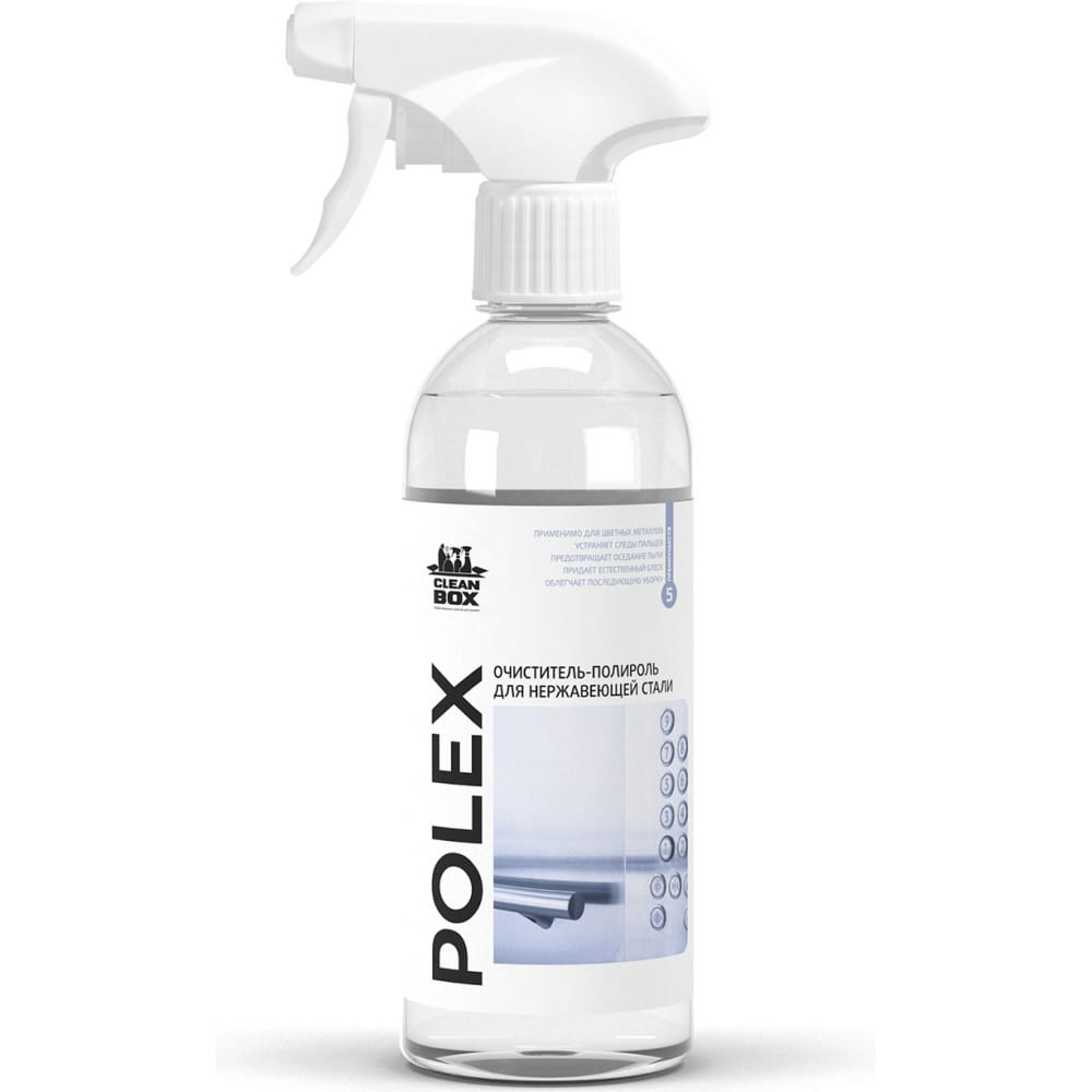 фото Очиститель - полироль cleanbox для нержавеющей стали polex 0,5л clean box