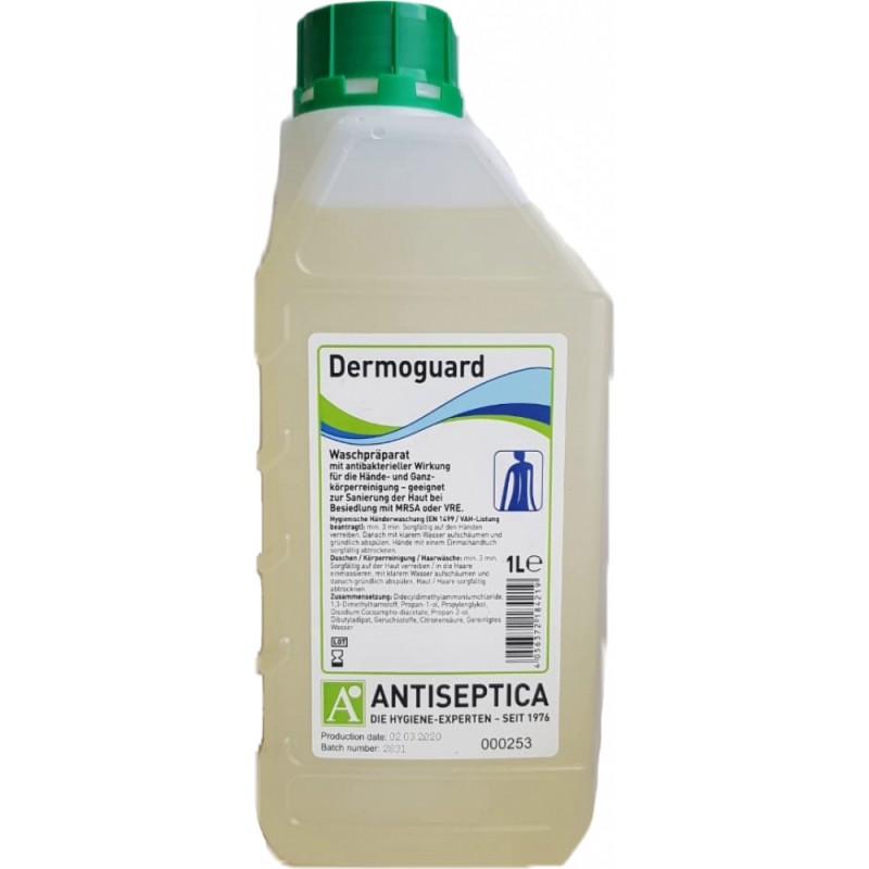 

Dermoguard Plus Дезинфицирующий гель для рук 1 литр 4791