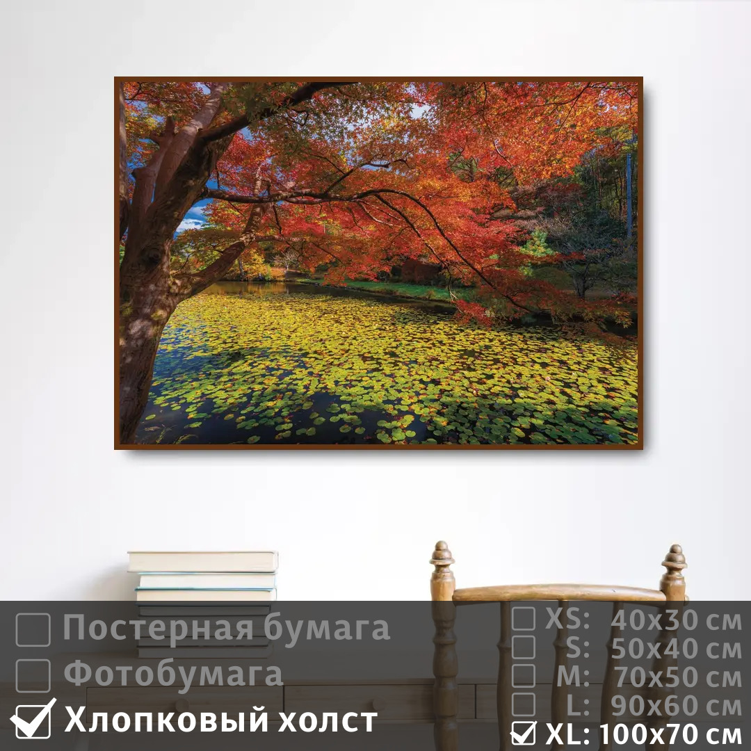 

Постер на холсте ПолиЦентр Красочное осеннее дерево 100х70 см, КрасочноеОсеннееДерево1