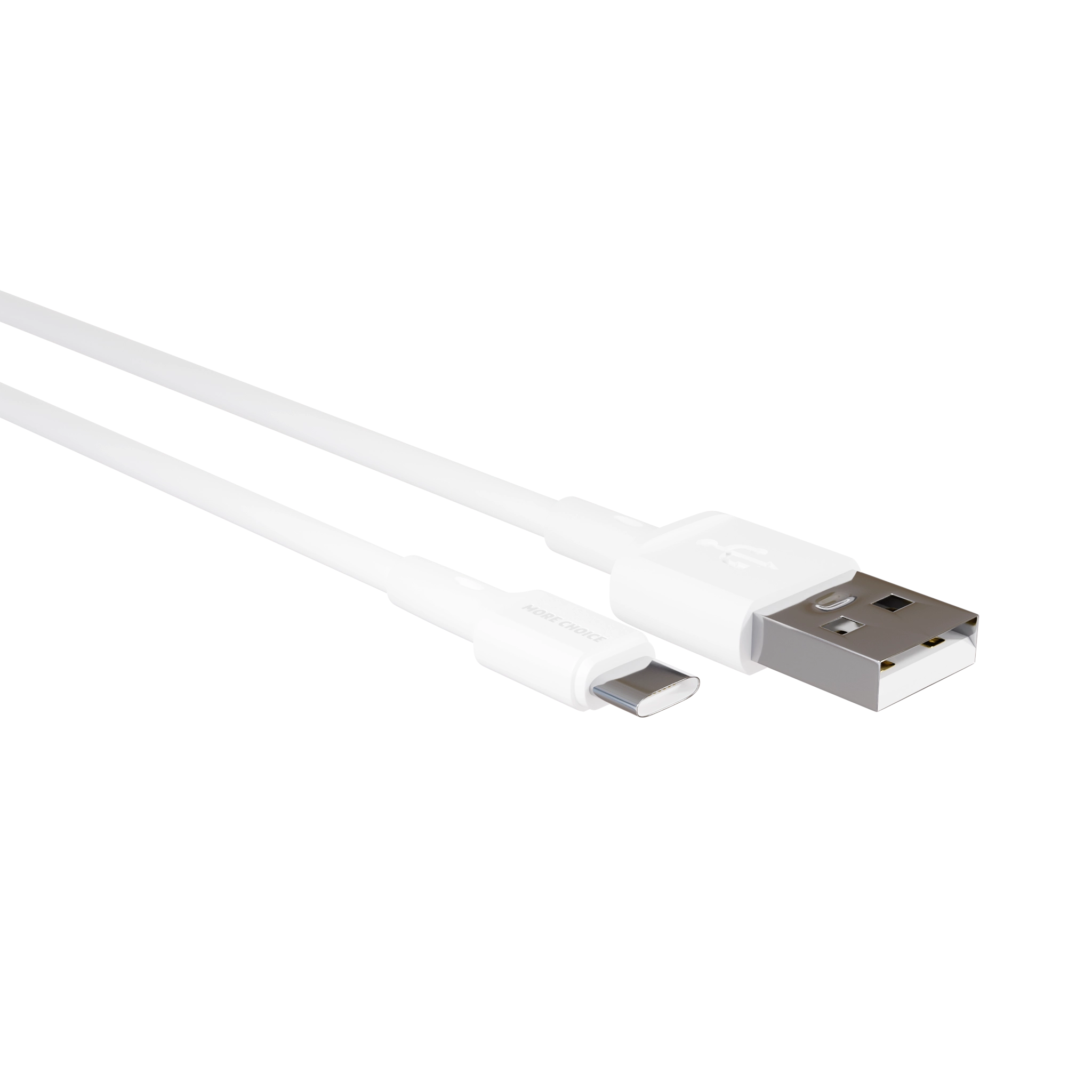 Дата-кабель More choice K19a USB 2.0A для Type-C TPE 1м White