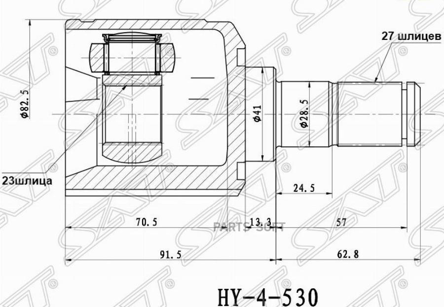 

SAT Шрус внутренний KIA CEED 06-12