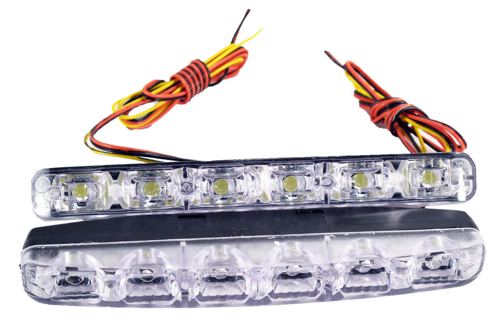 Огни ходовые дневные 6LED белые (2шт) DRL HP 6 (ВЫМПЕЛ)