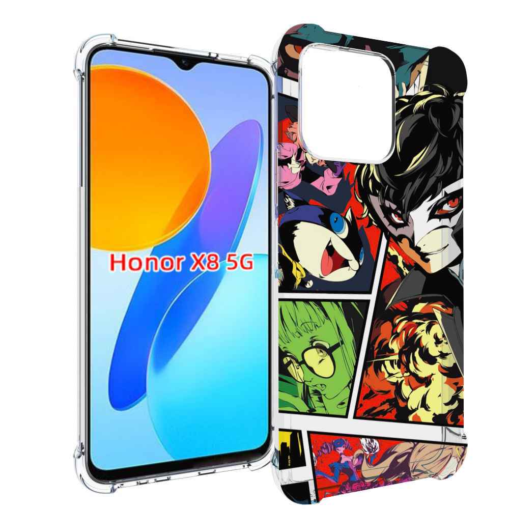 

Чехол MyPads Persona 5 art для Honor X8 5G, Прозрачный, Tocco