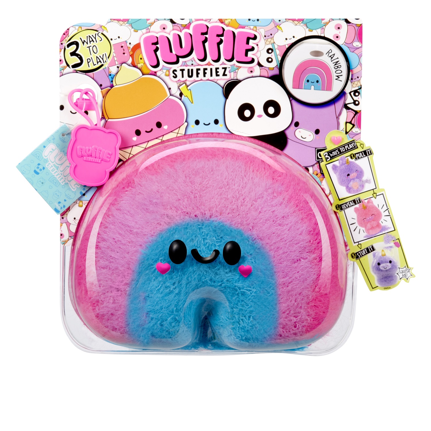 Игровой набор Fluffie Stuffiez Маленькая Радуга розовый