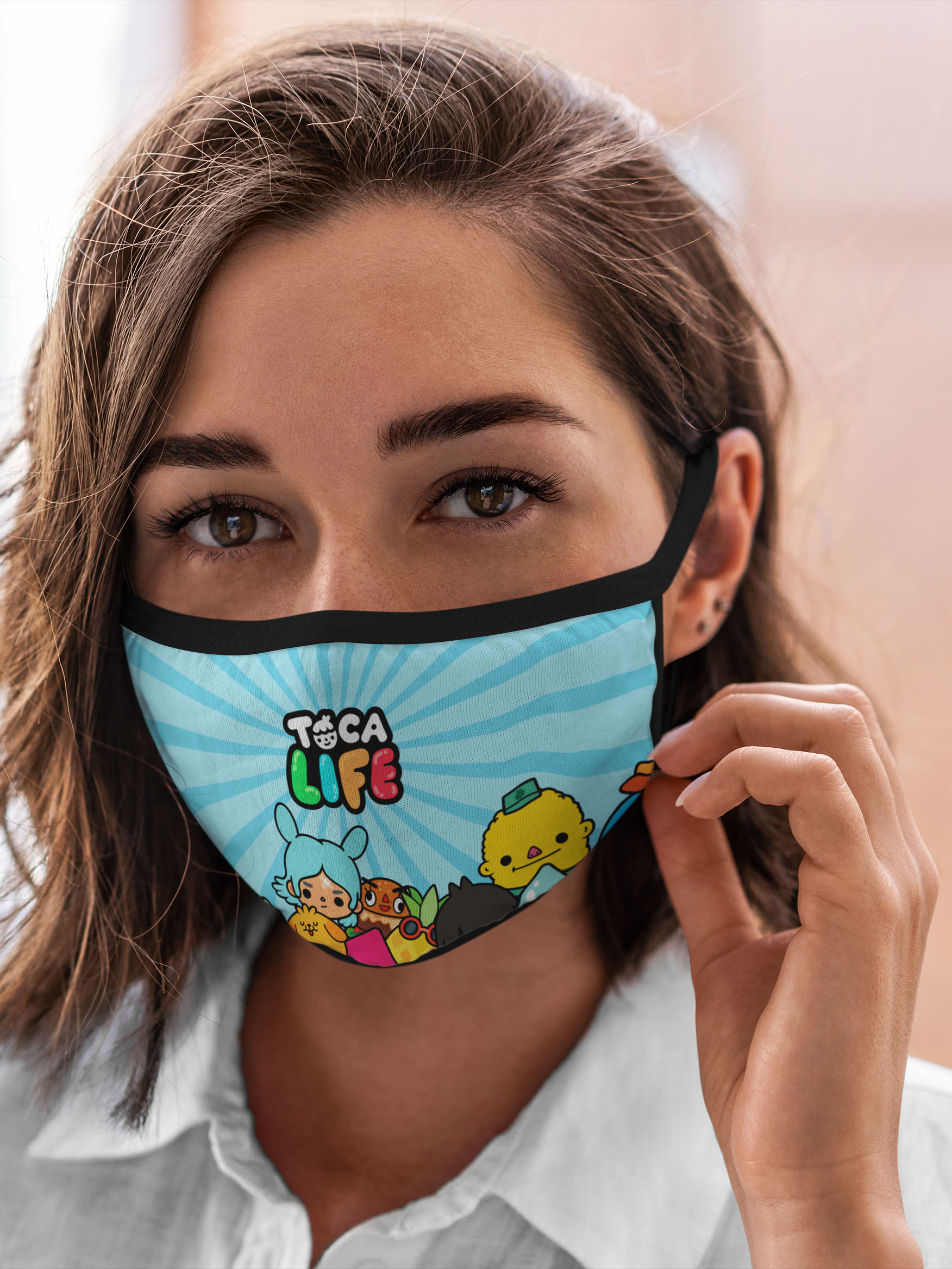 

Многоразовая маска унисекс Burnettie Toca Boca Life, Разноцветный, Toca Boca Life