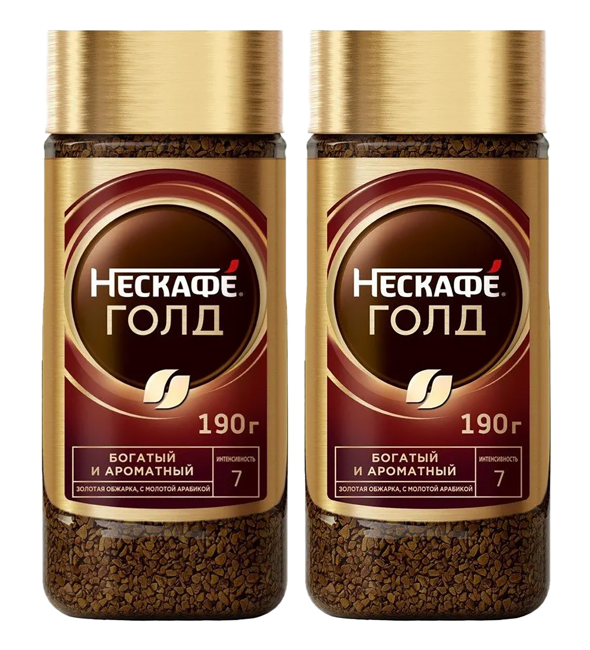 

Кофе растворимый Nescafe Gold, 2 шт по 190 г