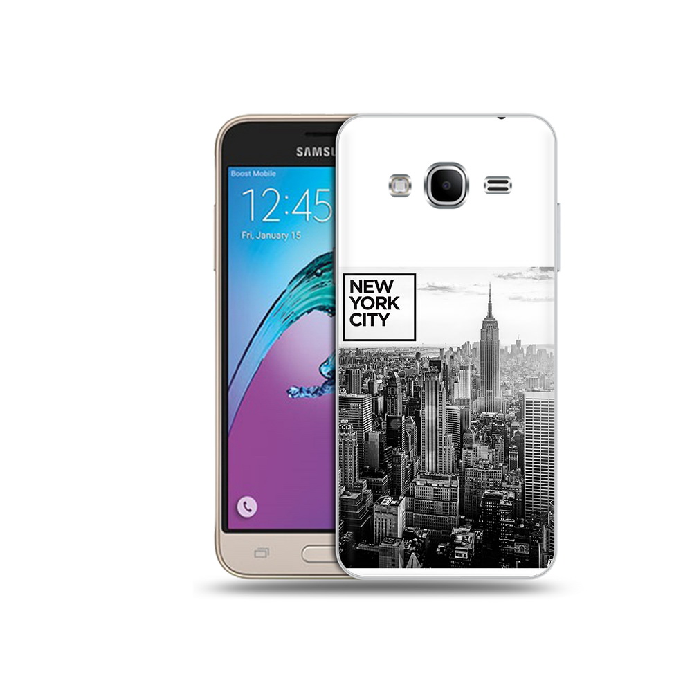 

Чехол MyPads Tocco для Samsung Galaxy J3 (2016) черно белый ньюерк (PT29089.580.686), Прозрачный, Tocco