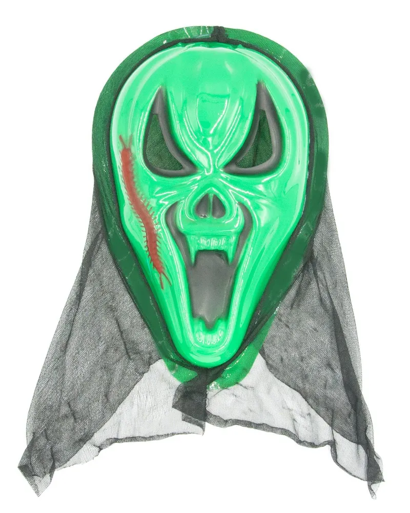 

Маска карнавальная Крик с капюшоном на хэллоуин , маскарад, вечеринку ТНК8811, Зеленый, ТНК8811
