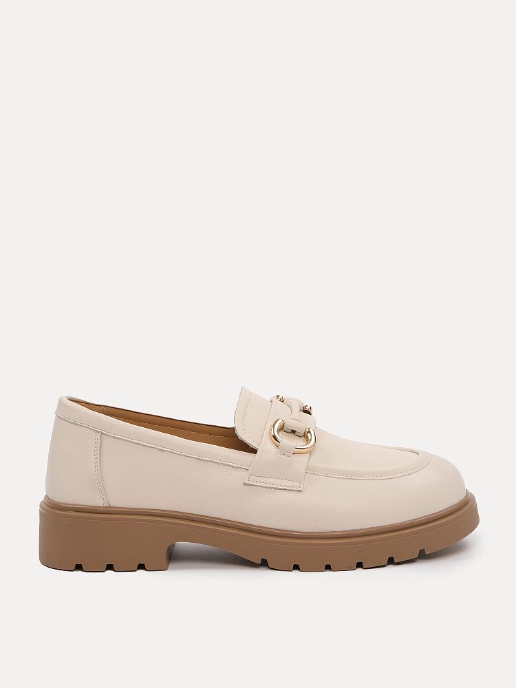 

Лоферы женские Versiya shop 3795 бежевые 40 RU, Бежевый, 3795
