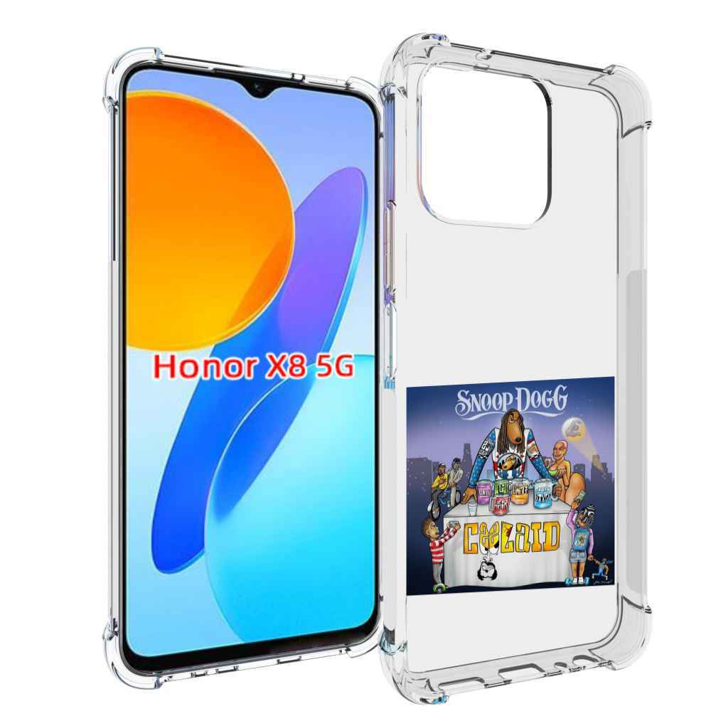 

Чехол MyPads Snoop Dogg COOLAID для Honor X8 5G, Прозрачный, Tocco