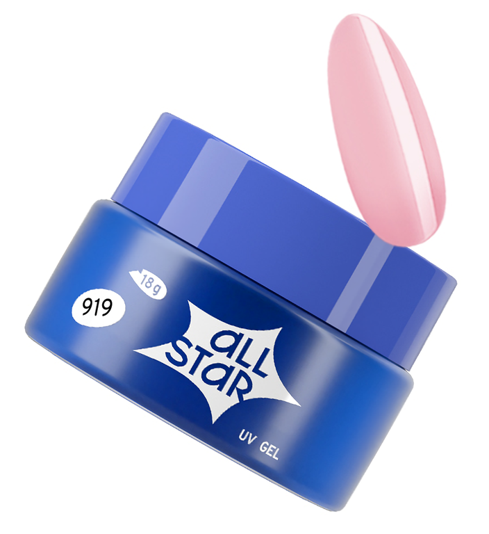 Гель для моделирования ногтей ALL STAR Delicate Pink Натуральный розовый 18 г