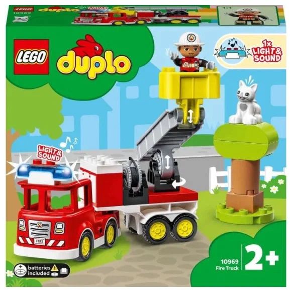 Конструктор LEGO DUPLO Town Пожарная машина, 10969 конструктор lego classic пожарная часть и машина микки и его друзей 10776