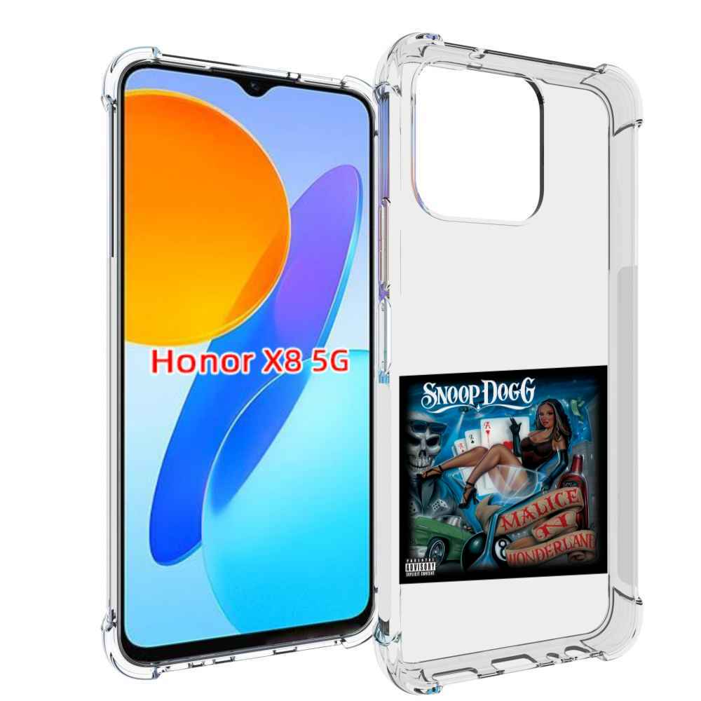 

Чехол MyPads Snoop Dogg MALICE N WONDERLAND для Honor X8 5G, Прозрачный, Tocco