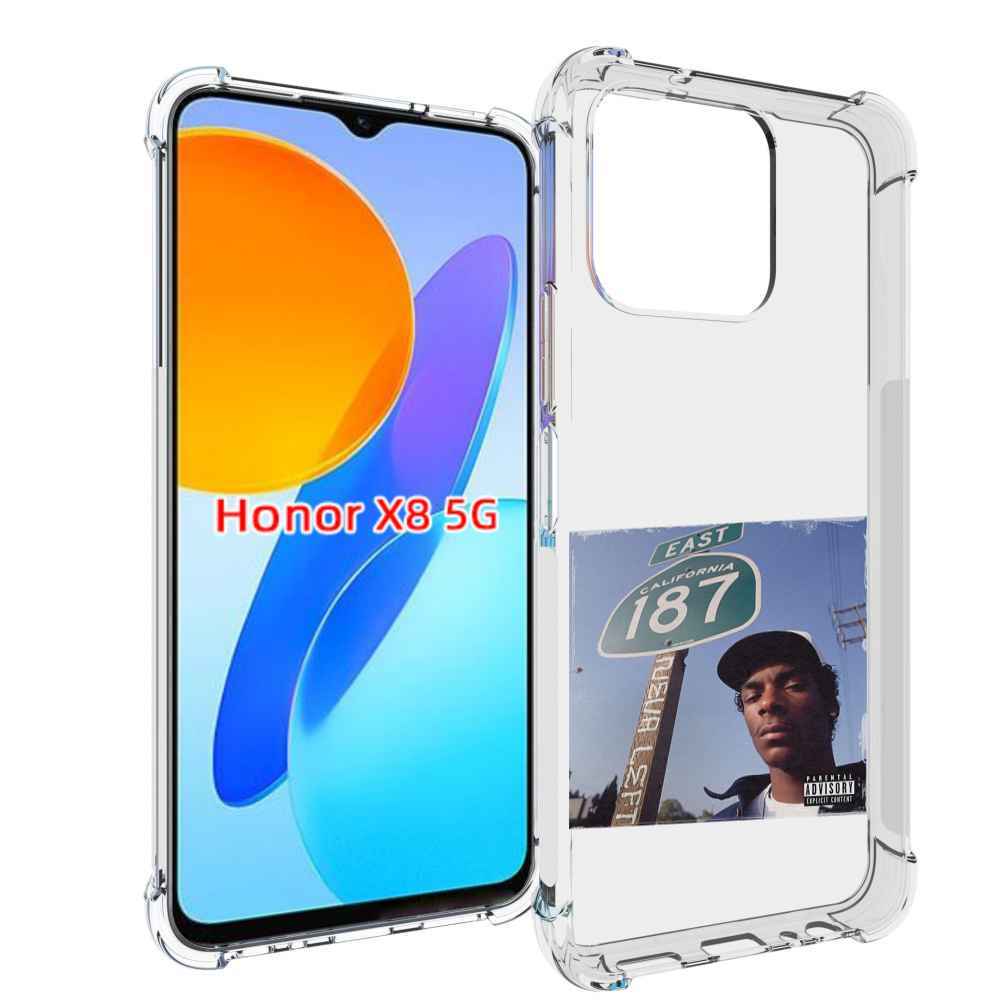

Чехол MyPads Snoop Dogg NEVA LEFT для Honor X8 5G, Прозрачный, Tocco
