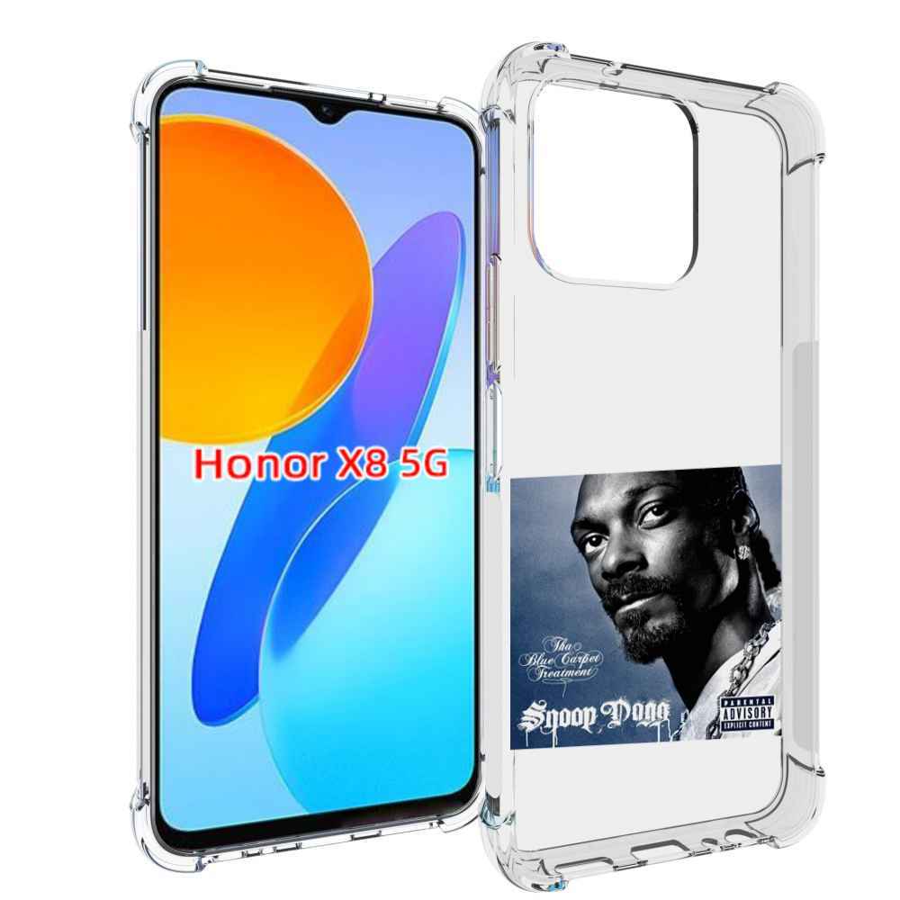 

Чехол MyPads Snoop Dogg THA BLUE CARPET TREATMENT для Honor X8 5G, Прозрачный, Tocco