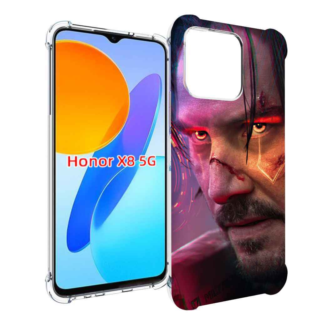

Чехол MyPads cyberpunk 2077 Джонни Сильверхенд для Honor X8 5G, Прозрачный, Tocco