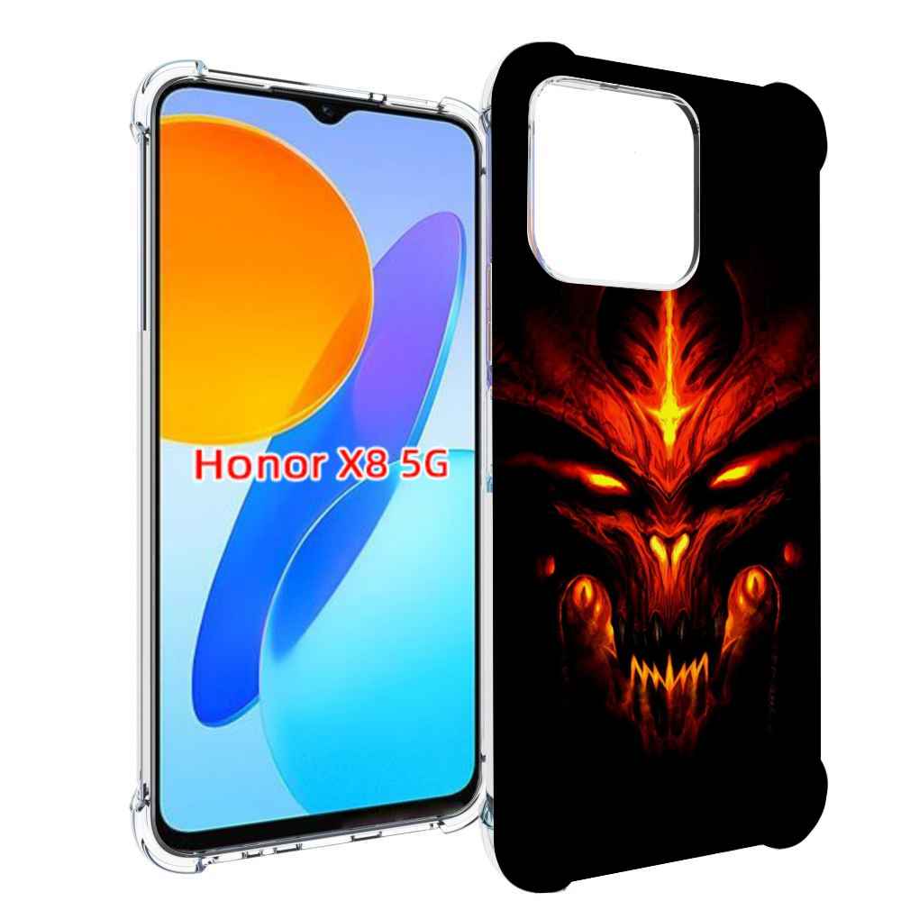 

Чехол MyPads diablo-3-диабло для Honor X8 5G, Прозрачный, Tocco