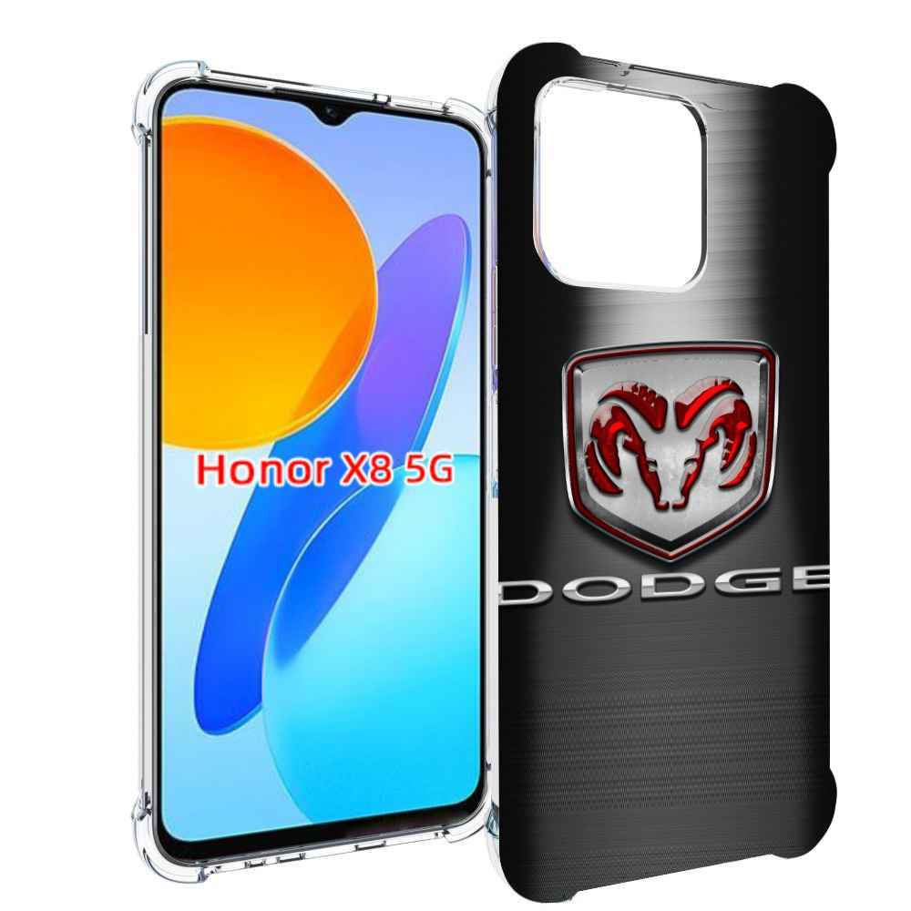 

Чехол MyPads dodge додж 1 мужской для Honor X8 5G, Прозрачный, Tocco