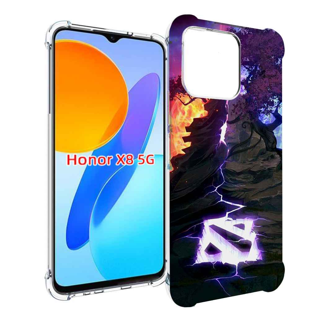 

Чехол MyPads dota 2 логотип для Honor X8 5G, Прозрачный, Tocco