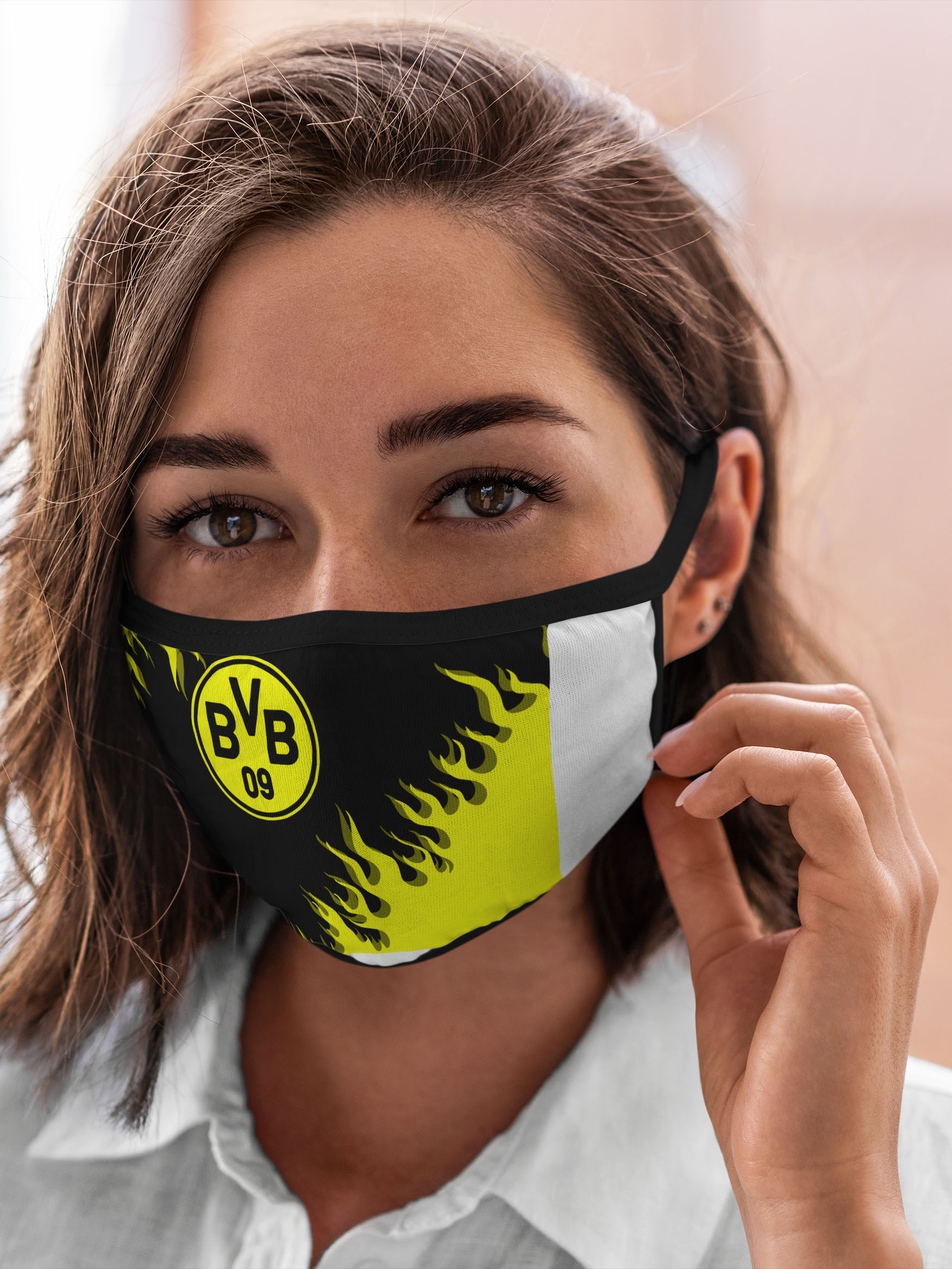 

Многоразовая маска унисекс Burnettie Borussia Borussia., Разноцветный, Borussia Borussia.