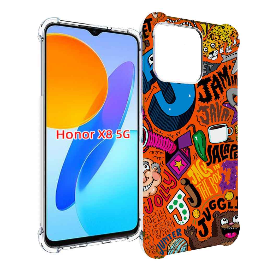 

Чехол MyPads funky-decor для Honor X8 5G, Прозрачный, Tocco
