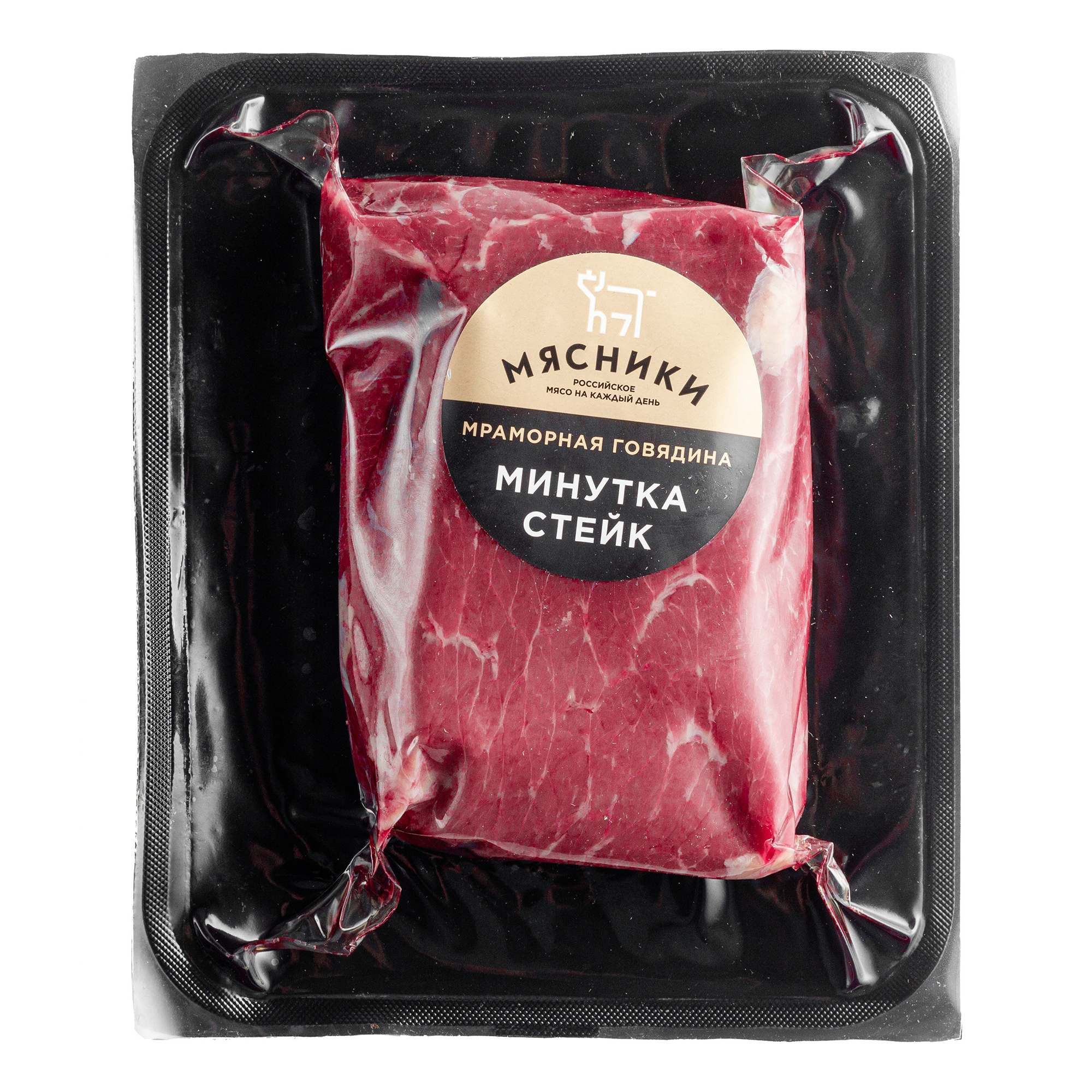 Стейк из говядины Мясники Минутка охлажденный +-370 г