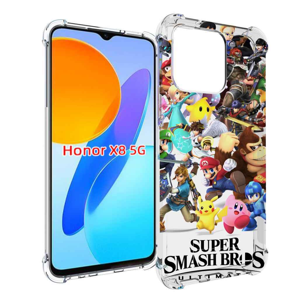 

Чехол MyPads Super Smash Bros для Honor X8 5G, Прозрачный, Tocco