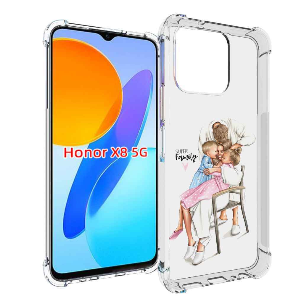 

Чехол MyPads Super-family для Honor X8 5G, Прозрачный, Tocco