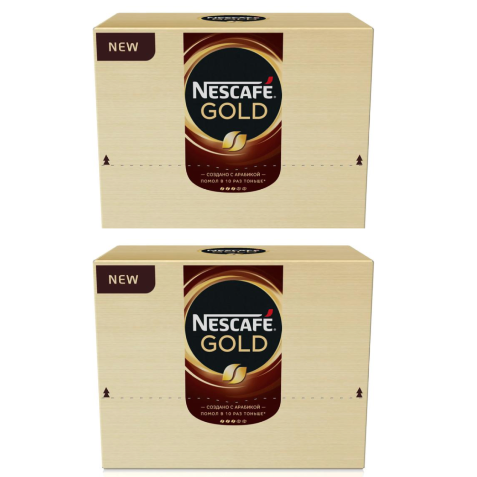 

Кофе порционный растворимый Nescafe Gold, 2 упаковки по 30 шт