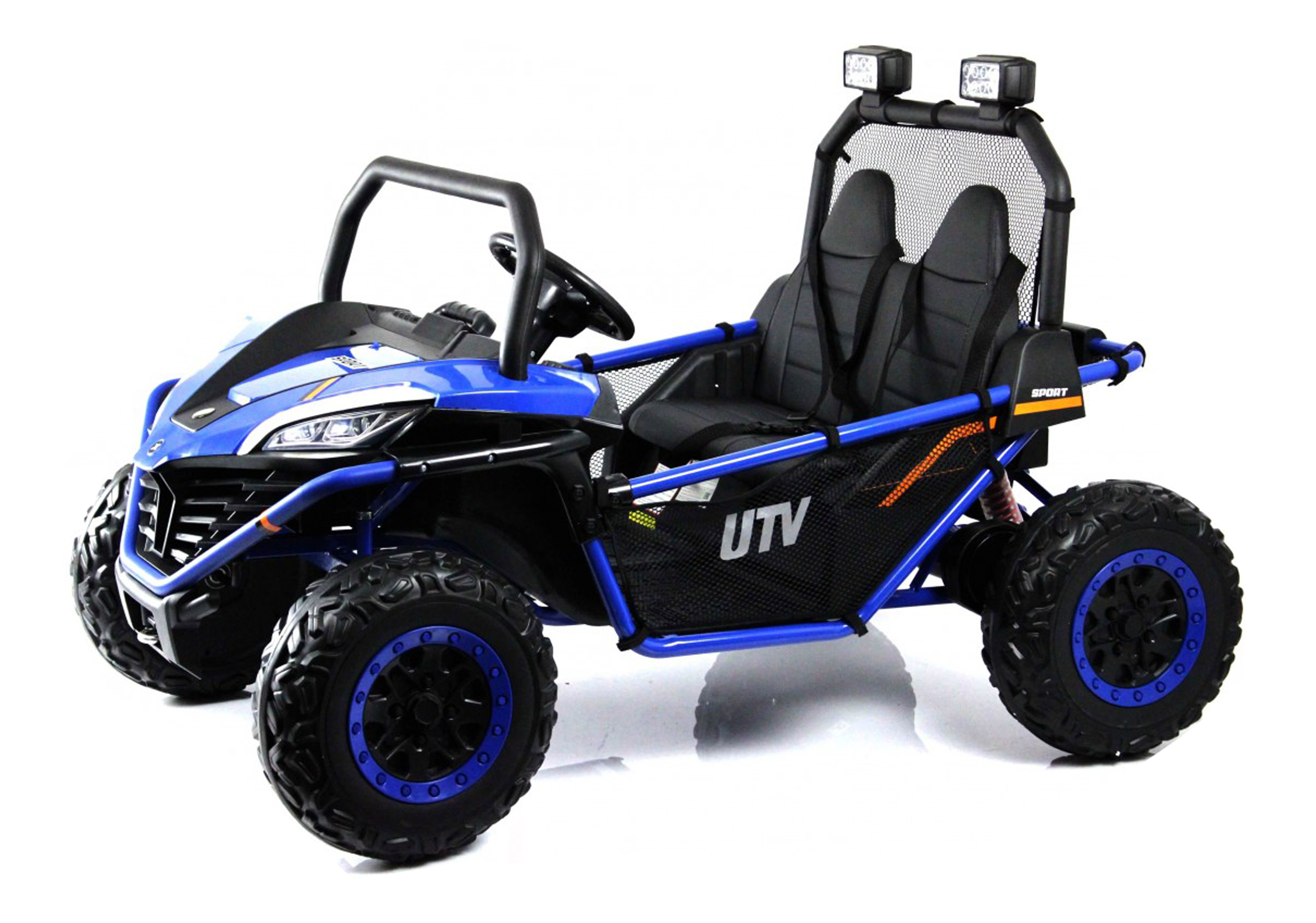 

Детский электромобиль RiverToys Багги Р555РР Синий, с пультом управления, до 12 км