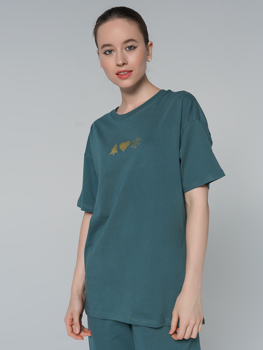 

Футболка женская ТВОЕ 86714 зеленая XS, 86714