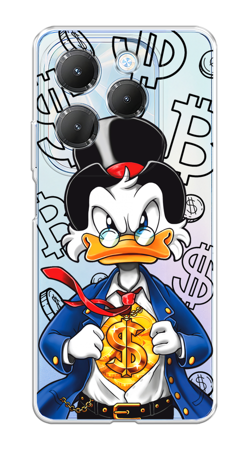 

Чехол на Infinix Hot 40 Pro "Scrooge Goldman", Черный;белый;синий, 3105350-1