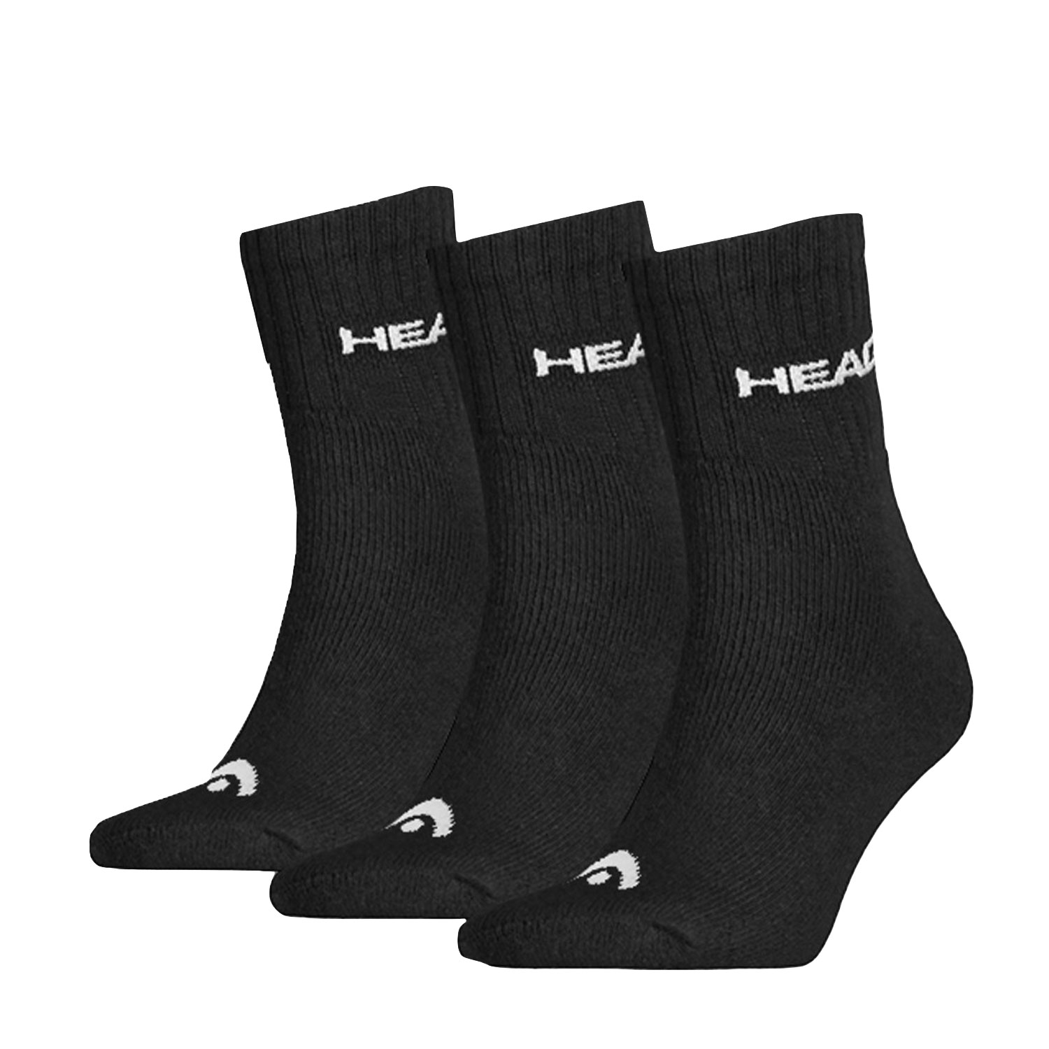 Комплект носков унисекс Head Socks Tennis Club x3 черных 43-46