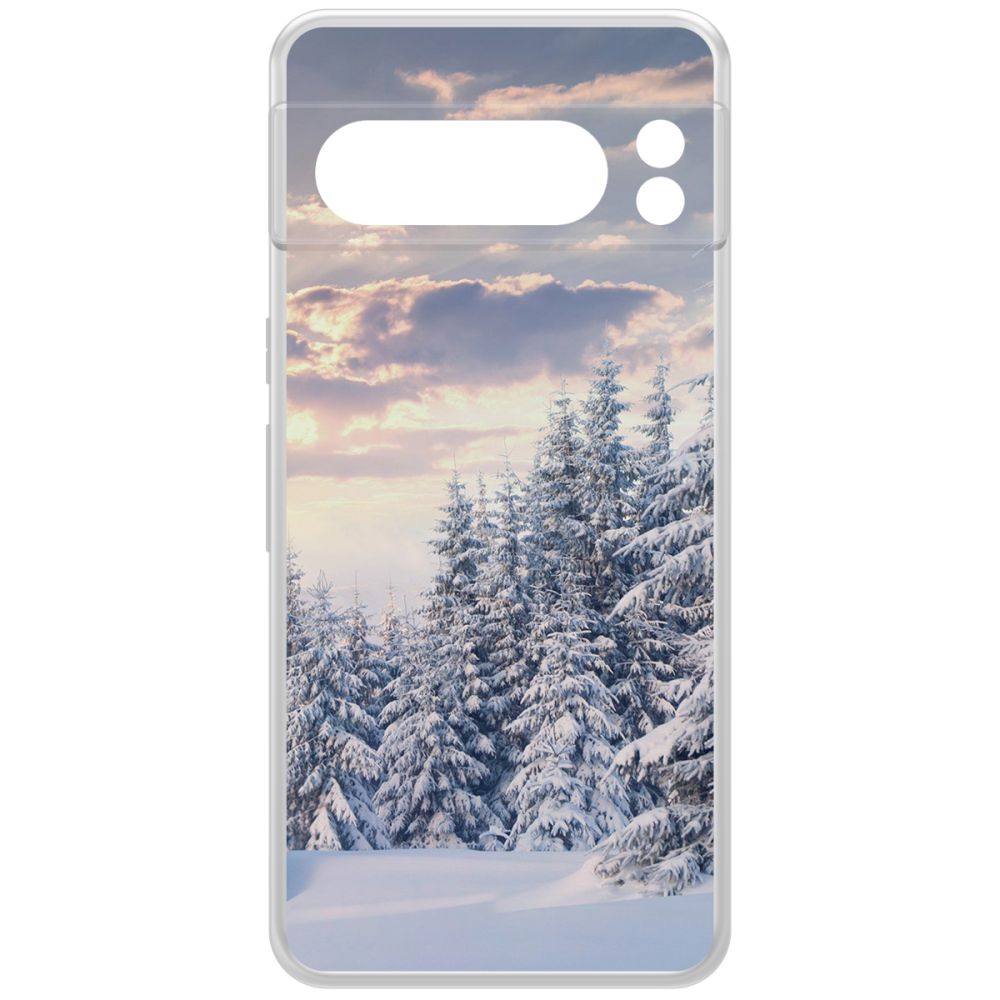 

Чехол-накладка Krutoff Clear Case Снежный пейзаж для GOOGLE Pixel 8 Pro, Прозрачный