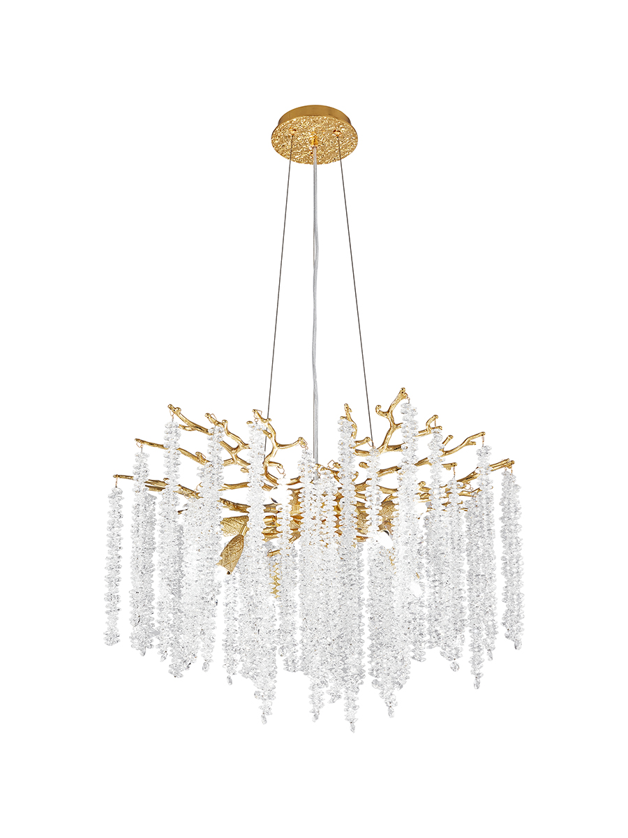 

Люстра хрустальная подвесная Arte Perfetto Luce 3323.1089.D600.8.A.Gd 8хG9, 3323.1089.D600.8.A.Gd