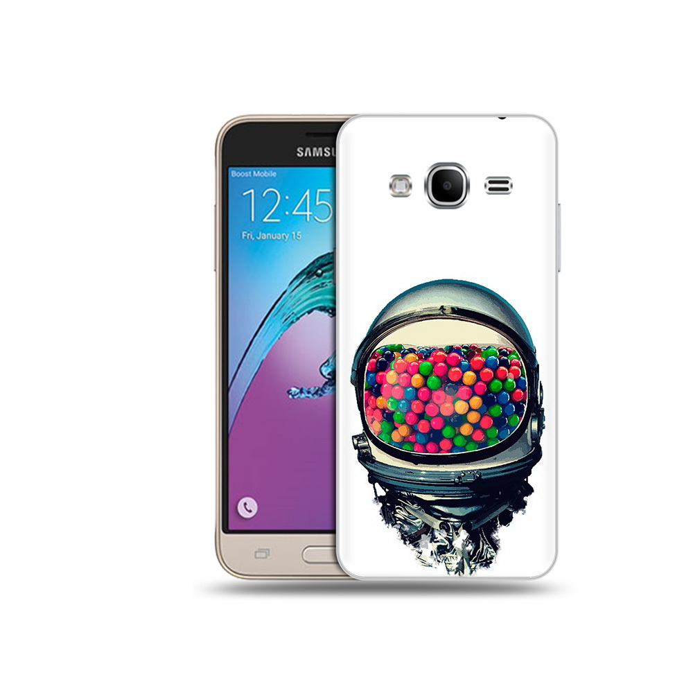 

Чехол MyPads Tocco для Samsung Galaxy J3 (2016) шлем космонавта (PT29089.580.700), Прозрачный, Tocco