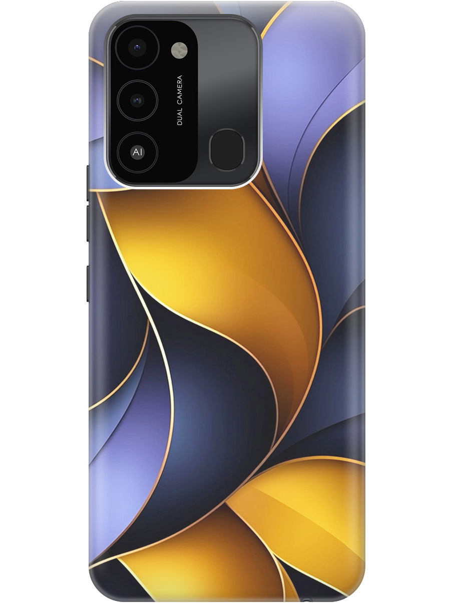 

Силиконовый чехол на Tecno Spark 8C / Go 2022 с принтом "Желто-сиреневые изгибы", Прозрачный;желтый;фиолетовый, 778678031