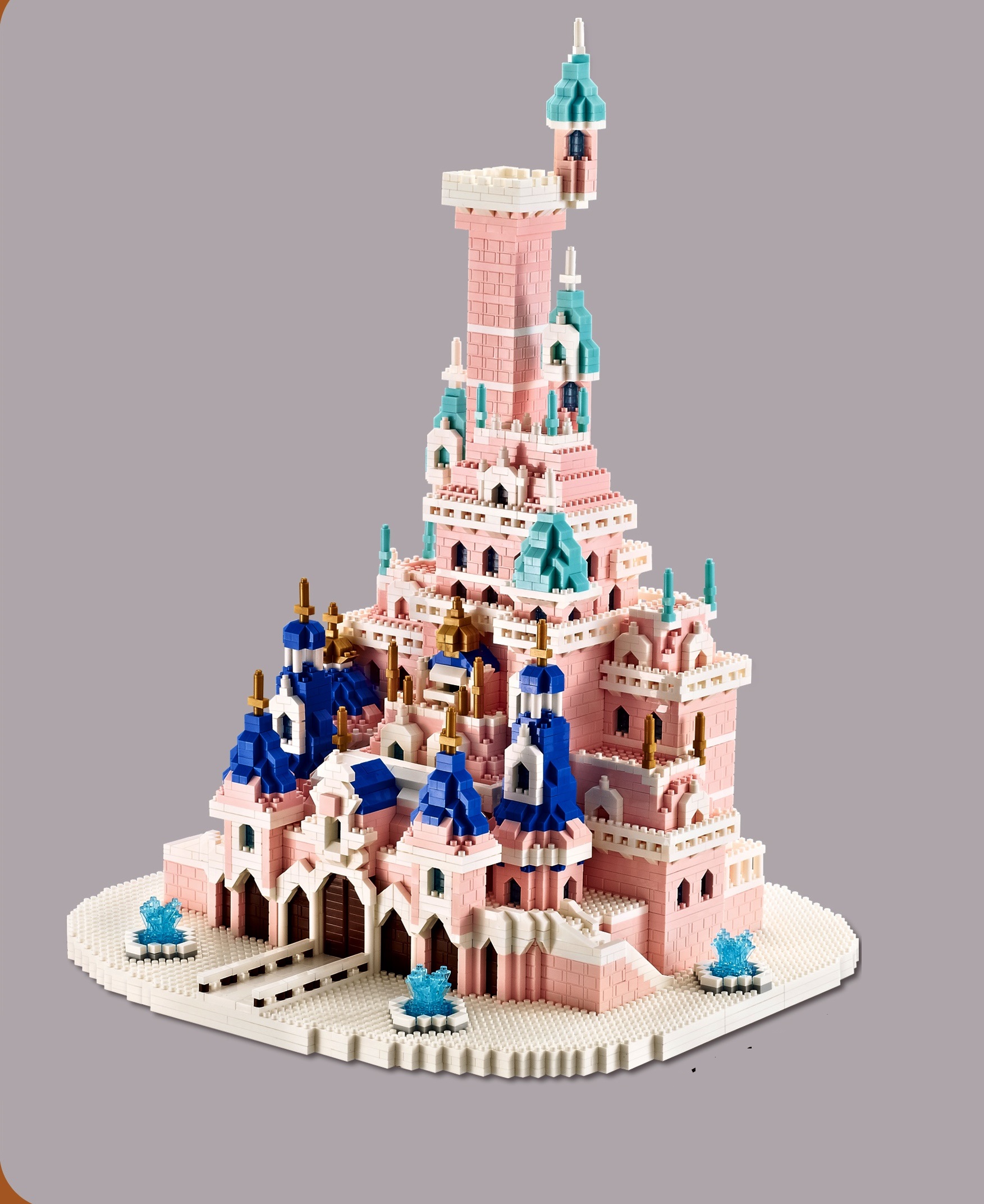 Конструктор 3Д из миниблоков RTOY Сказочный замок, детализация, 4818 деталей - YZ078 сказочный замок жасмин